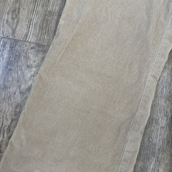 Vintage GAP Y2K Size 6 Tan Boot Cut Flare Low Rise Stretch Corduroy Pants 30x30 - Picture 5 of 15